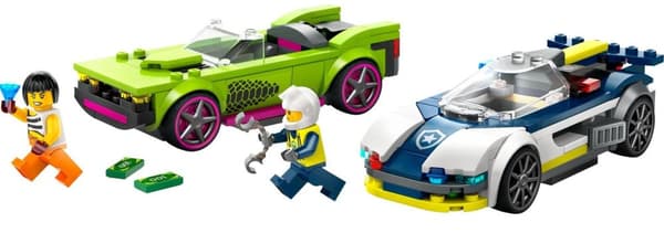 LEGO City Police 60415 Police Muscle Car Chase 2 x Bil Auto