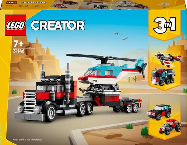 LEGO Creator 3in1 31146 billastbil helikopter tankvogn SUV-fly