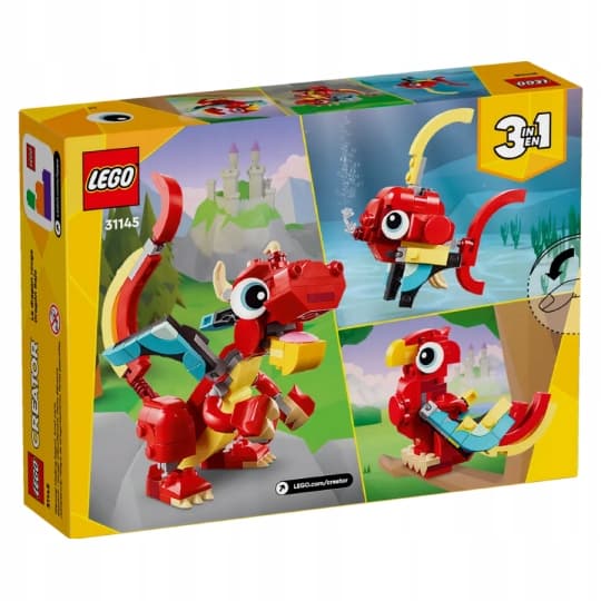 LEGO Creator 3i1 31145 Posable figurer Red Dragon Phoenix Fish 3i1