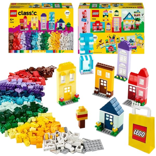 LEGO Classic 11035 Kreativt sæt Huse Hytter Bygninger Døre Vinduer Tilbehør