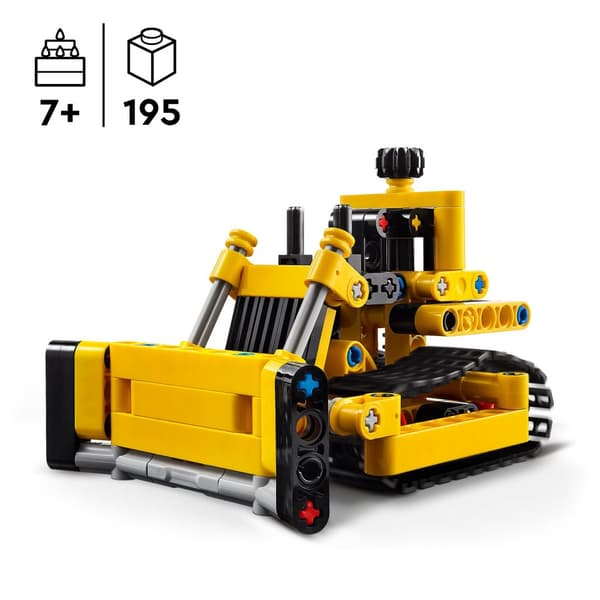 LEGO Technic Heavy Bulldozer 42163 Bulldozer modell på banor Konstruktion