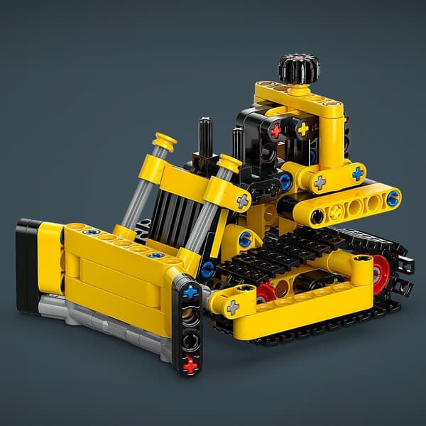 LEGO Technic Heavy Bulldozer 42163 Bulldozer modell på banor Konstruktion