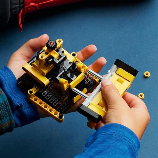 LEGO Technic Heavy Bulldozer 42163 Bulldozer modell på banor Konstruktion