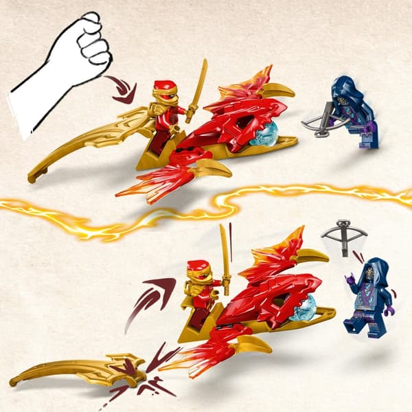 LEGO Ninjago Kai and the Dragon Attack 71801 Rise of the Dragons Golden Tail Guardian