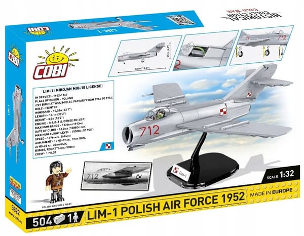 Polske militærblokke Cobi 5822 LIM-1 POLISH AIR FORCE 1952