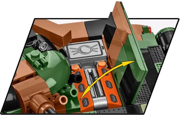 Military Blocks Cobi 2624 T-72M1R Tank T-72M1R (PL/UA) Puola Ukraina
