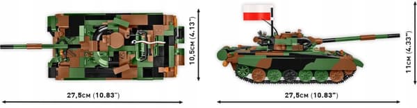 Military Blocks Cobi 2624 T-72M1R Tank T-72M1R (PL/UA) Puola Ukraina