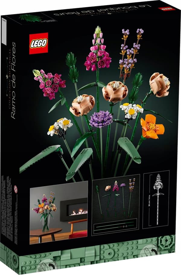 LEGO ICONS 10280 Blomsterbuket Roser Valmuer Asters Tusindfryd Blomster Blomster