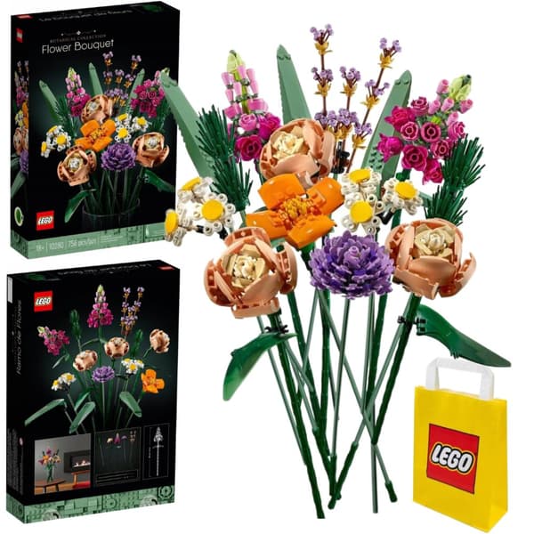 LEGO ICONS 10280 Blomsterbuket Roser Valmuer Asters Tusindfryd Blomster Blomster
