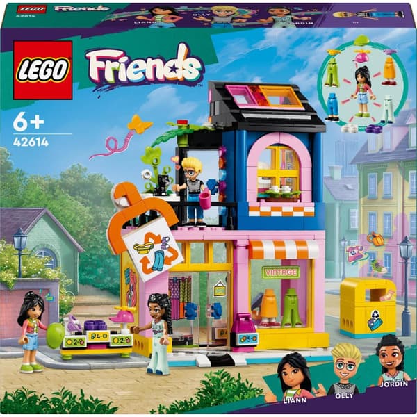 LEGO Friends 42614 käytettyjen vaatteiden kauppa, vintage-muotikauppa