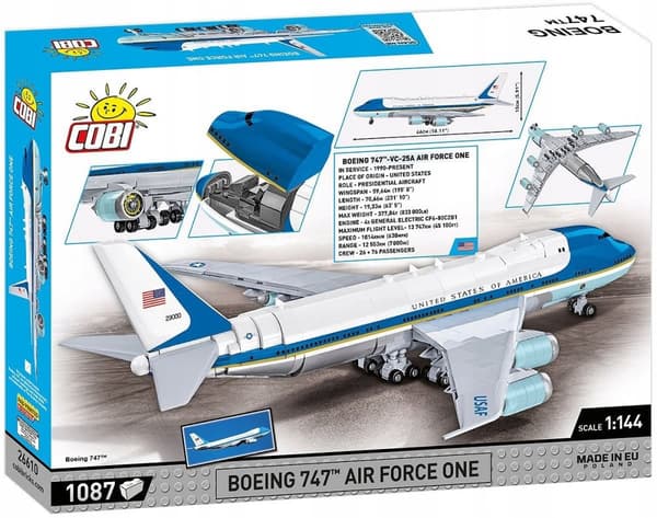 Cobi Yhdysvaltain presidentin lentokone Boeing 747 Air Force One 26610