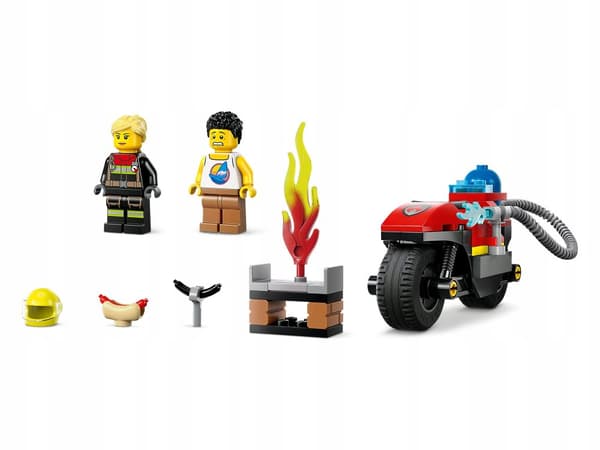 LEGO City Brandvæsen 60410 Brandredningsmotorcykelmotor Easy 4+