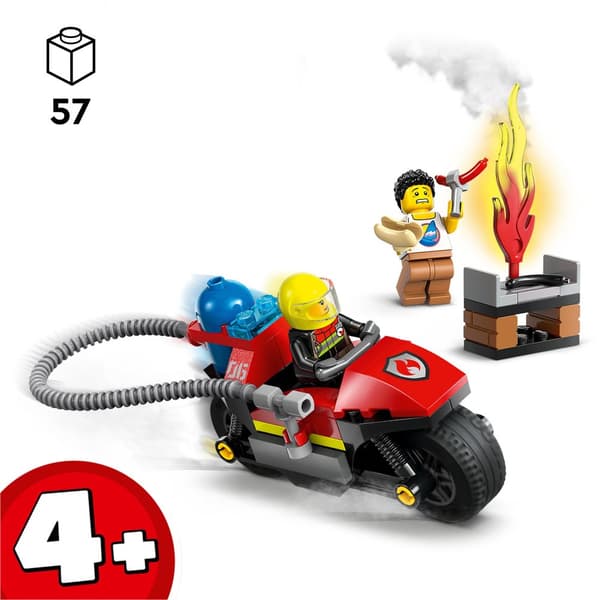 LEGO City Brandvæsen 60410 Brandredningsmotorcykelmotor Easy 4+