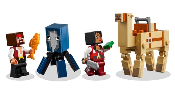 LEGO Minecraft 21259 merirosvolaiva risteily kalmari kameli 2x merirosvo