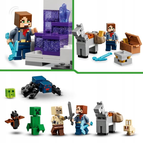 LEGO Minecraft 21263 Badlands Mine Creeper Spider Slimes TNT Explosion