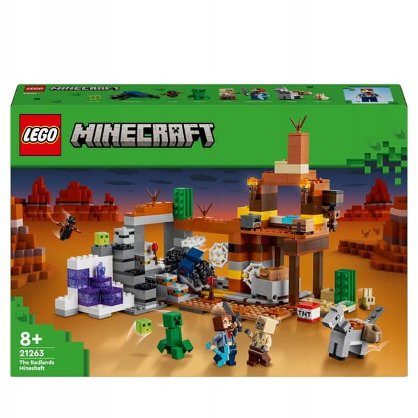 LEGO Minecraft 21263 Badlands Mine Creeper Spider Slimes TNT Explosion