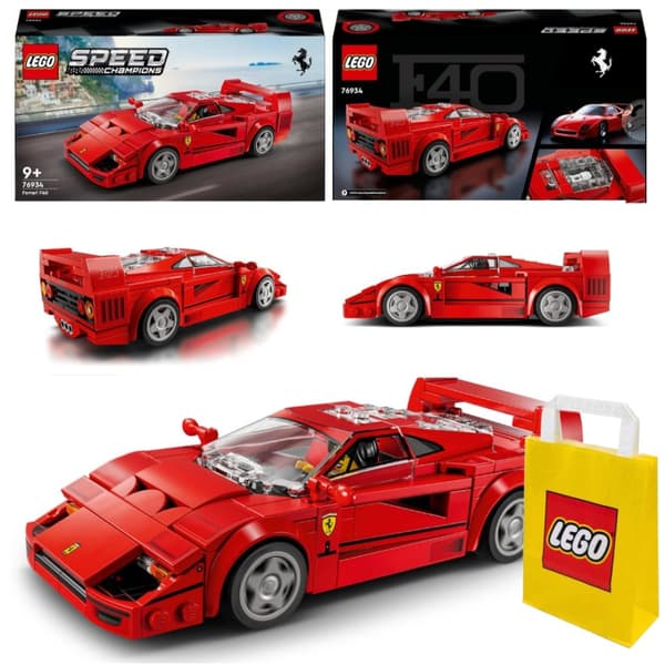 LEGO Speed Champions 76934 Ferrari F40 rød bil
