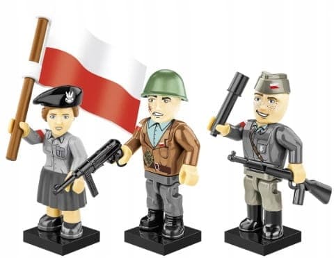 COBI BLOKKE 2057 FIGUR Warszawa-oprørere fra 1944 HC WW2 35 EL.