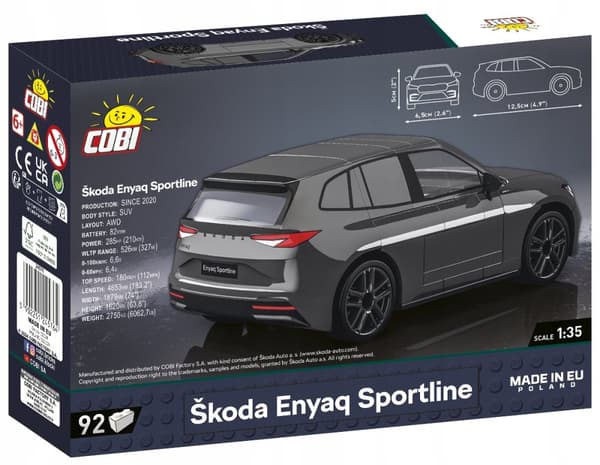 COBI BLOKKE 24576 Bil Škoda Enyaq Sportline SKODA 92 El.