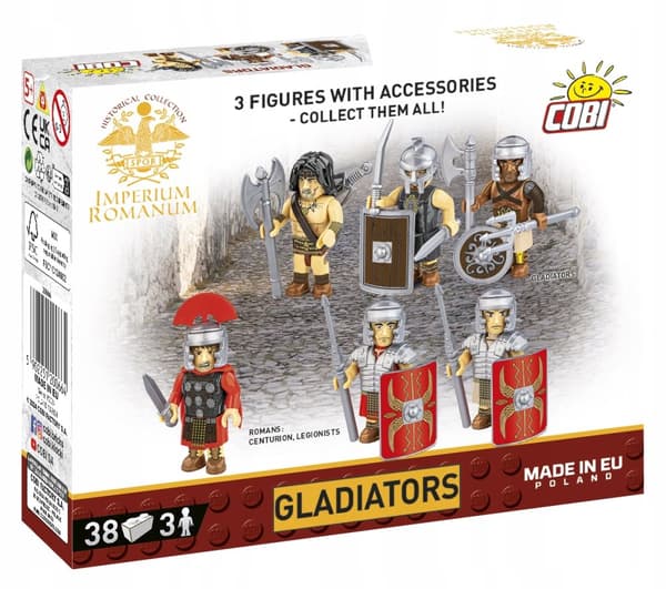 COBI 20066 Roman Empire Gladiators 3 Warrior Figuuria