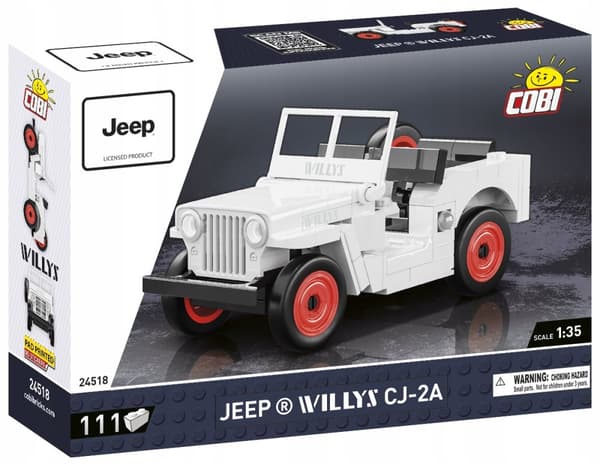 COBI 24518 JEEP WILLYS CJ-2A Hvid udgave 111 CL.