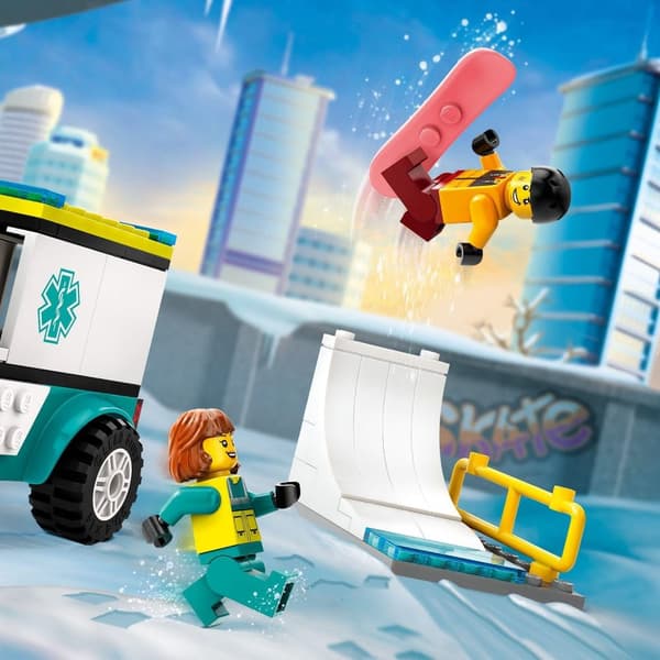LEGO City 60403 ambulance og snowboarder ambulance