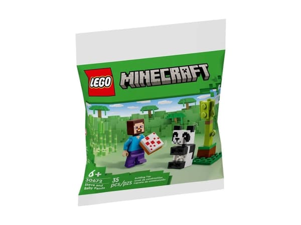 LEGO Minecraft Steve and the Baby Panda 30672