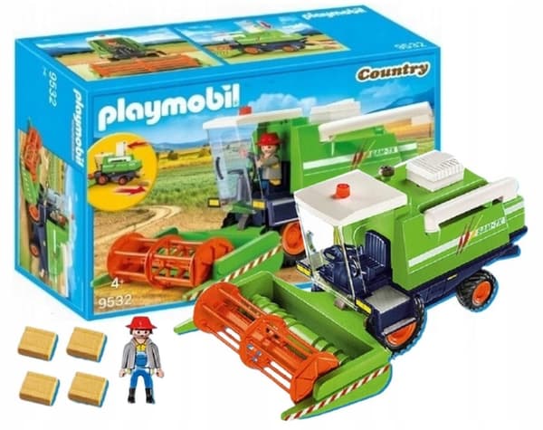 Playmobil Country 9532 Green Harvester Village Farmer Farm