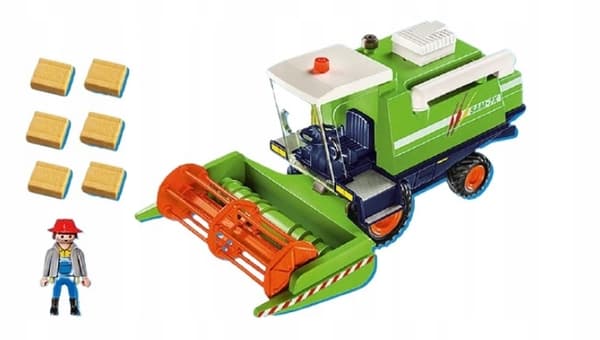 Playmobil Country 9532 Green Harvester Village Farmer Farm
