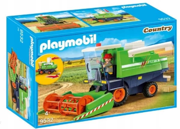 Playmobil Country 9532 Green Harvester Village Farmer Farm