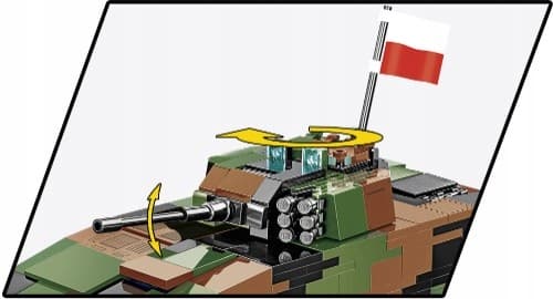 COBI BLOKKE 2629 Polsk pansret mandskabsvogn KTO Rosomak 666 El.