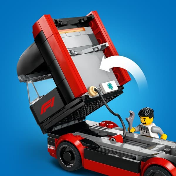 LEGO City 60445 City 60445 F1 lastbil med F1 RB20 og AMR24 biler