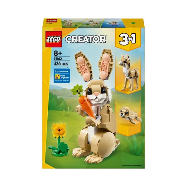 LEGO Creator 3in1 31162 söpö pupu laamahylje kala porkkana auringonkukka