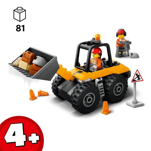 LEGO City 60450 Gul hjullæsser konstruktion Jackhammer murbrokker