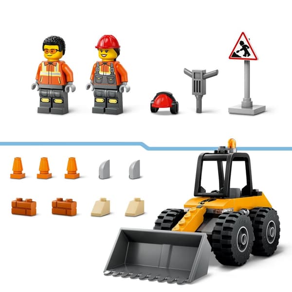 LEGO City 60450 Gul hjullæsser konstruktion Jackhammer murbrokker