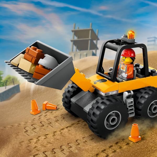 LEGO City 60450 Gul hjullæsser konstruktion Jackhammer murbrokker