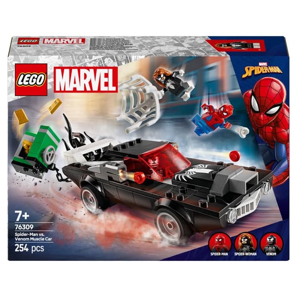 LEGO 76309 Marvel Super Heroes - Spider-Man vs. Venomin lihasauto Uusi