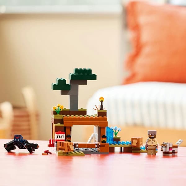 LEGO Minecraft 21269 Adventures in the Solid Mine med TNT og Bird Forward