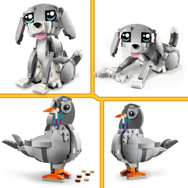 LEGO Creator 3in1 31163 Busig katt Hundduva rörliga djurdelar