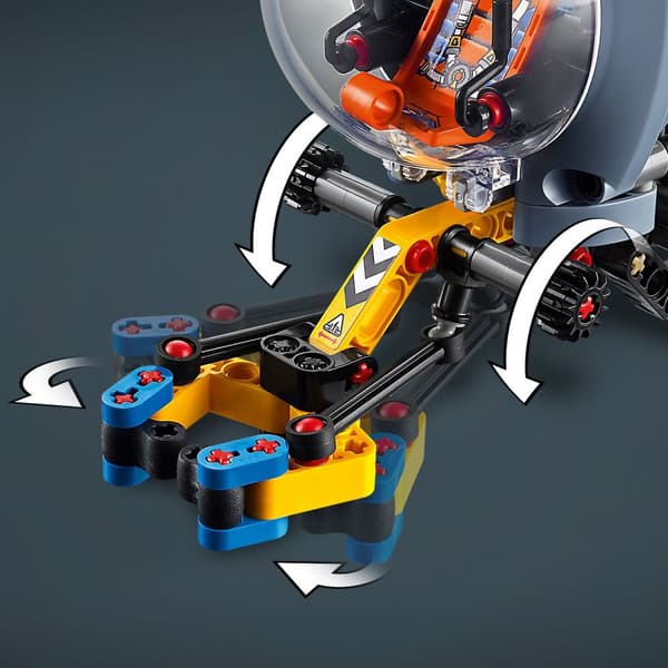 LEGO Technic 42201 forskningsubåtsskepp som snurrar propellrar Ocean