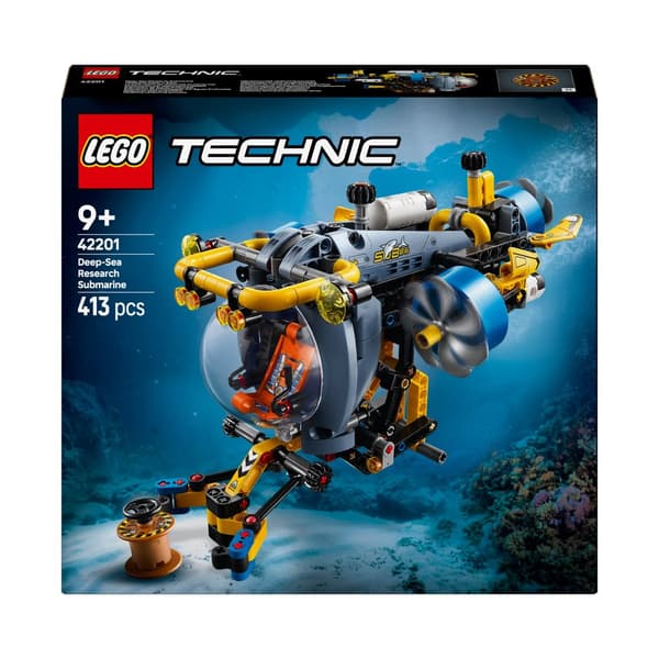 LEGO Technic 42201 forskningsubåtsskepp som snurrar propellrar Ocean