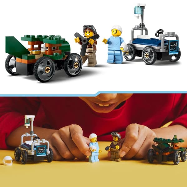 LEGO 60459 City - Kilpailijasetti: Lentokone vs. sairaalasänky kaupunki