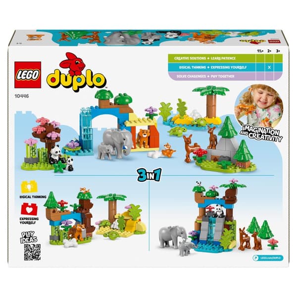 LEGO Duplo 10446 vilda djurfamiljer 3 i 1 nytt 2+ stort set