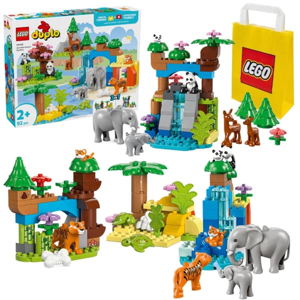 LEGO Duplo 10446 vilde dyrefamilier 3 i 1 nyt 2+ stort sæt
