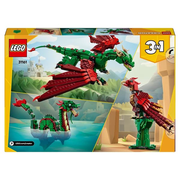 LEGO Creator 3-i-1 31161 Medeltida Drake Havsorm Mythical Phoenix