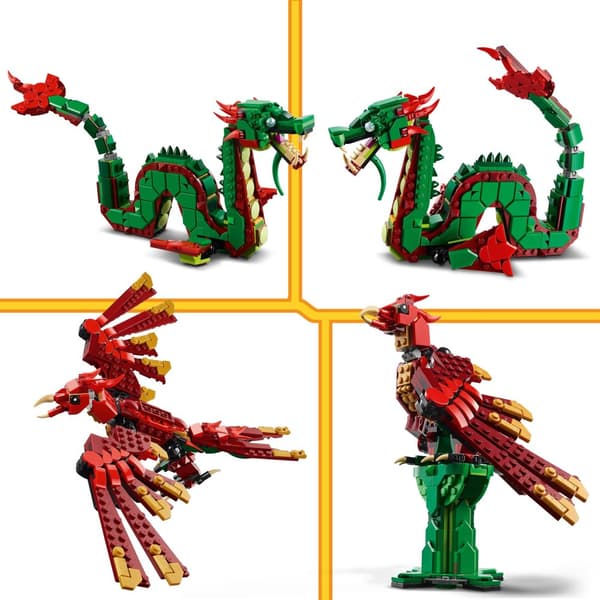 LEGO Creator 3-i-1 31161 Medeltida Drake Havsorm Mythical Phoenix