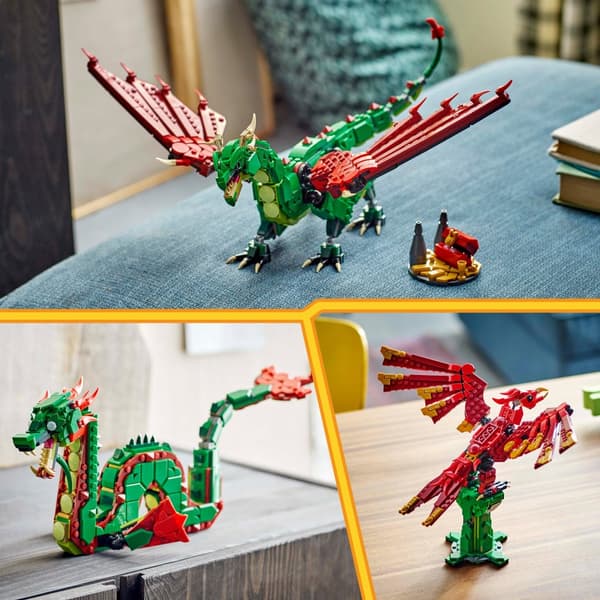 LEGO Creator 3-i-1 31161 Medeltida Drake Havsorm Mythical Phoenix