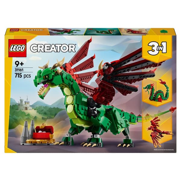 LEGO Creator 3-i-1 31161 Medeltida Drake Havsorm Mythical Phoenix