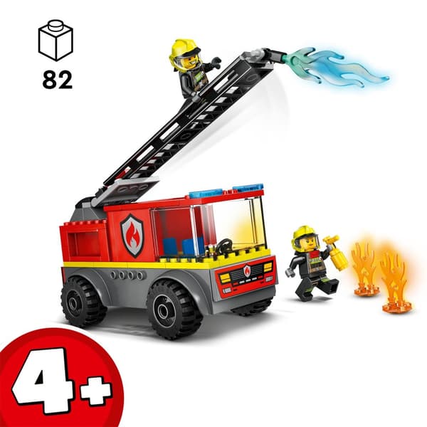 LEGO CITY 60463 Brandbil med Stige Brandslukker Fireman Fire 4+