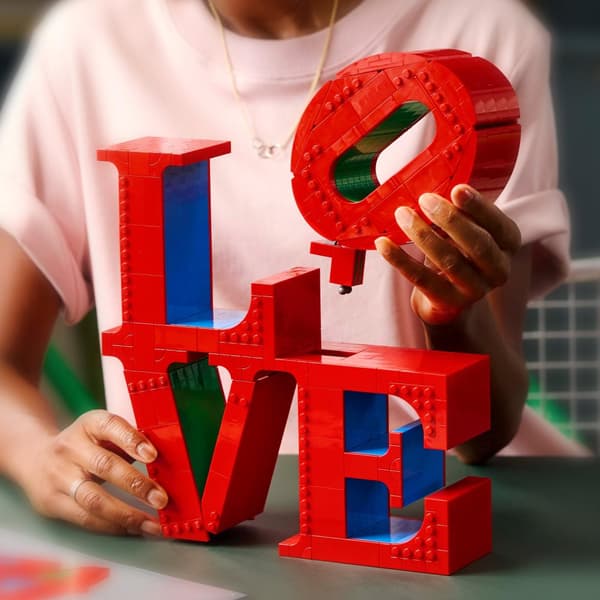 LEGO Art 31214 Love Lettering Kunst Skulptur Kærlighed Valentinsdag gave til par